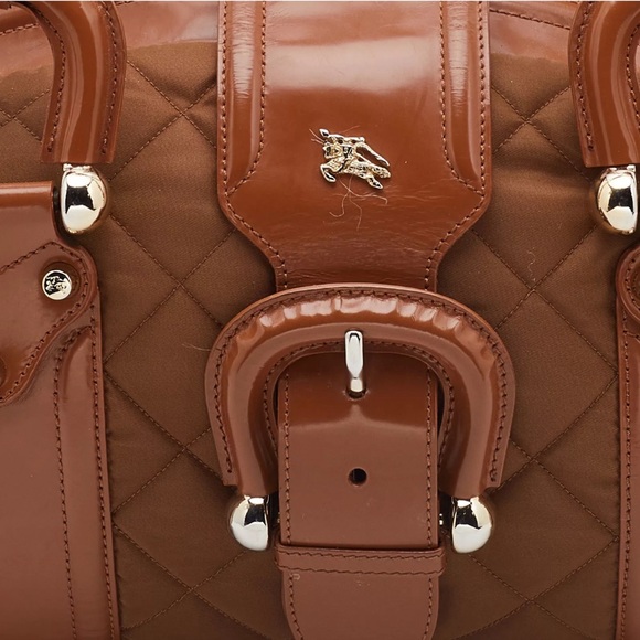 Burberry Nylon and Leather Large Manor Satchel-Preloved with Dust Bag & COA - Picture 6 of 9
